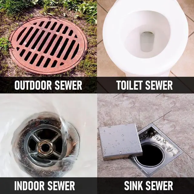 Alt view image 5 of 7 - Sewer Jetter Kit for Pressure Washer 200FT, Drain Cleaner Hose 1/4 Inch NPT, Orifice 4.0 Button Nose and Rotating Sewer Jetting Nozzle Spanner Tape Pearl Corsage Pin, 4000 PSI