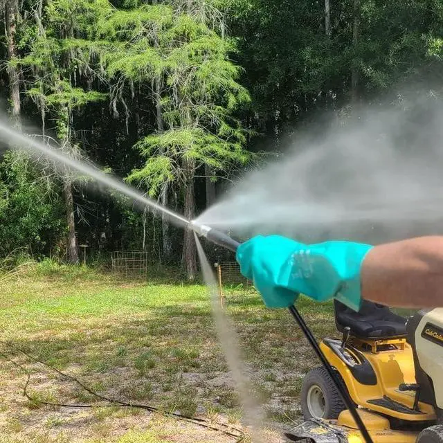 Alt view image 7 of 7 - Sewer Jetter Kit for Pressure Washer 150FT, Drain Cleaner Hose 1/4 Inch NPT, Orifice 4.0 Button Nose and Rotating Sewer Jetting Nozzle Spanner Tape Pearl Corsage Pin, 4000 PSI