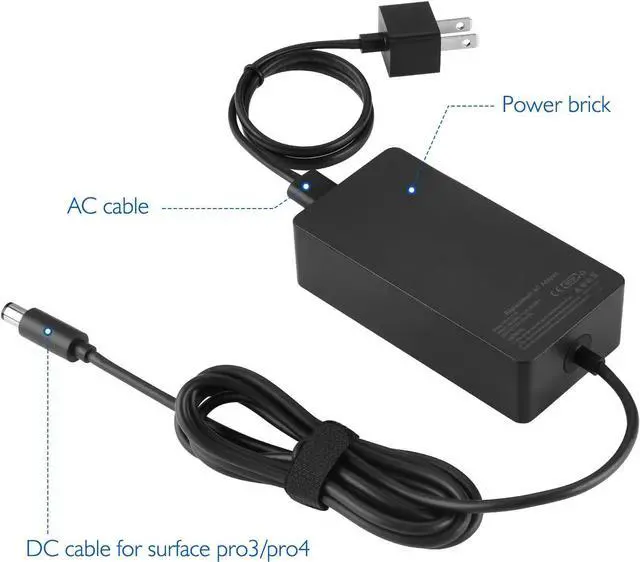 Main image of Surface Dock Charger,15V 6A 90W Ac Adapter Power Supply Battery Charger for Microsoft Docking Station Surface Pro 4 Surface Book 1661 1749 TG-TECH