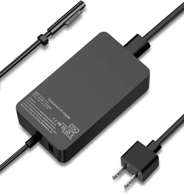 Main image of Surface Pro Charger, 65W 15V 4A Power Supply AC Adapter Charger for Microsoft Surface Pro 3/4/5/6/7/8/9/X, Surface Laptop 3/2/1, Surface Book, Surface Go, with 6ft Power Cord