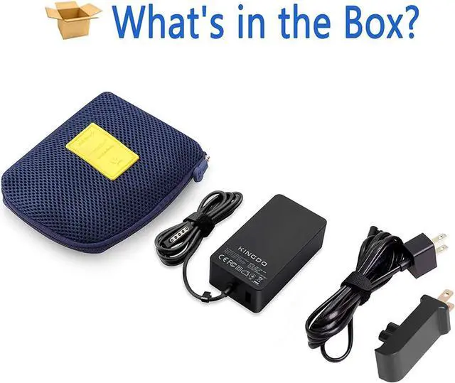 Alt view image 7 of 7 - Surface Pro 2 Charger Surface Pro 1 Charger,48W 12V 3.6A Surface Power Supply Adapter for Microsoft Surface Pro 2 Surface Pro 1 Surface RT with 6Ft Power Cord and Carrying Pouch