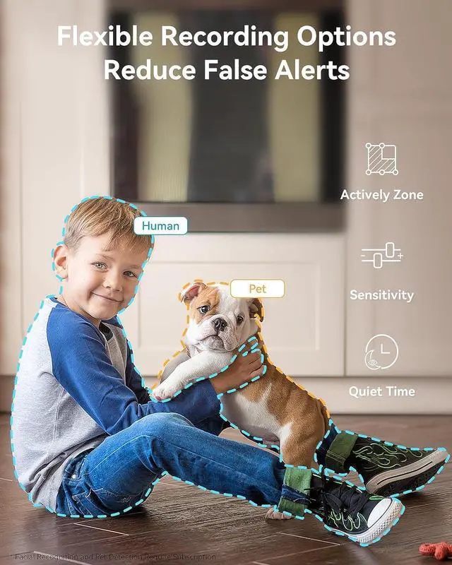 Alt view image 7 of 7 - Indoor Security Camera 2K, Home Security Camera for Dog/Baby Monitor/Elder, Security Camera with One-Touch Call, Color Night Vision, Motion Tracking, Cloud & SD Card Storage (2.4GHz Wi-Fi)