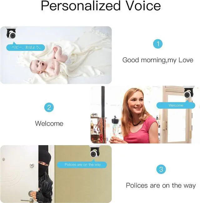 Alt view image 3 of 7 - WiFi Camera, 1080P Wireless Dog Camera with Phone App Night Vision, Motion Tracking, Two-Way Audio, 24/7 Recording with Cloud/Local SD, Smart Baby/Puppy Camera