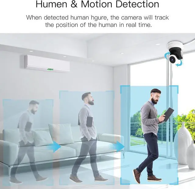 Alt view image 6 of 7 - WiFi Camera, 1080P Wireless Dog Camera with Phone App Night Vision, Motion Tracking, Two-Way Audio, 24/7 Recording with Cloud/Local SD, Smart Baby/Puppy Camera