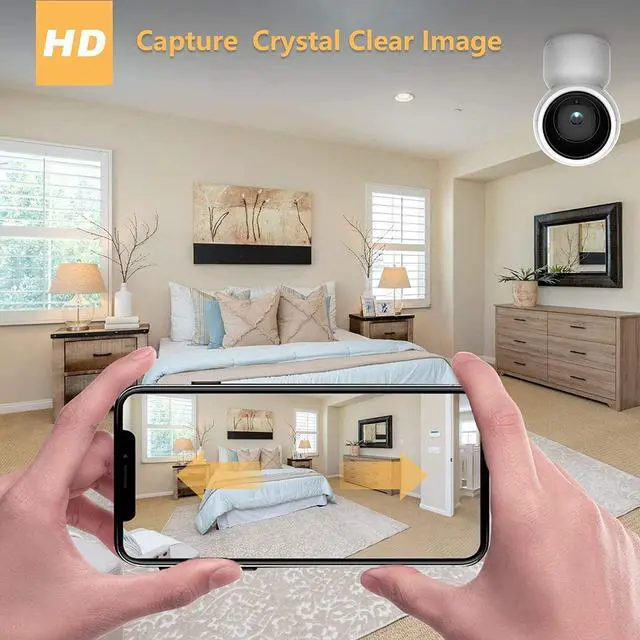 Alt view image 5 of 7 - Pet Camera Monitor, Security Camera WiFi Home Dog Camera 1080P HD,Indoor Outdoor Camera for Dog and Cat,Support APP Remote Control/Motion Detection/2 Way Audio/Night Vision