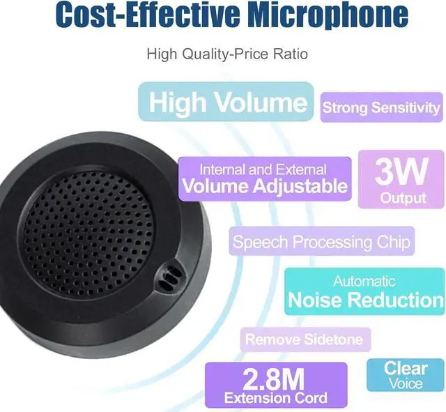 Alt view image 3 of 6 - Window Intercom Speaker System, Dual-Way Intercommunication Microphone Teller Window Speaker Talk Through Glass Window Counter Intercoms for Business/Bank/Office/Hospital