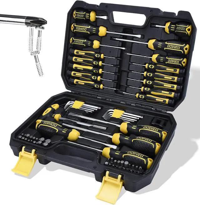 Main image of Magnetic Screwdriver Set Slotted/Phillips/Torx 108-Piece Stubby Screwdriver Mini Precision Screwdriver Bits Set Hex Key Set Magnetizer Tool Kit for Repair Craft