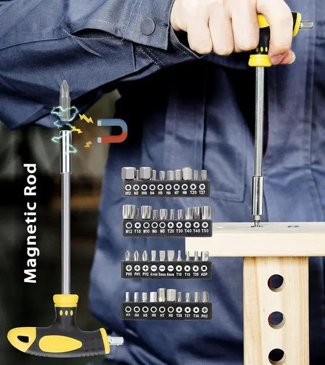 Alt view image 4 of 7 - Magnetic Screwdriver Set Slotted/Phillips/Torx 108-Piece Stubby Screwdriver Mini Precision Screwdriver Bits Set Hex Key Set Magnetizer Tool Kit for Repair Craft