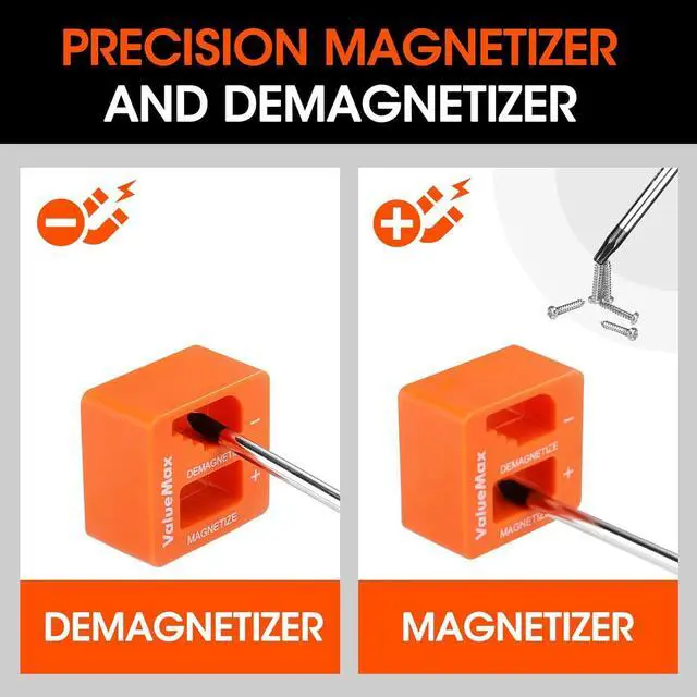 Alt view image 5 of 7 - 126-PC Magnetic Screwdriver Set with Plastic Racking Organizer, Magnetizer Demagnetizer, DIY Tools & Equipment for Men Women Mechanic, Herramientas Tool Bit Kit Home Improvement Gift