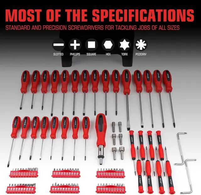 Alt view image 3 of 7 - Magnetic Screwdriver Set with Rack, Includs Precision Screwdriver, Magnetizer Demagnetizer and Magnetic Bowl, DIY Tools for Men