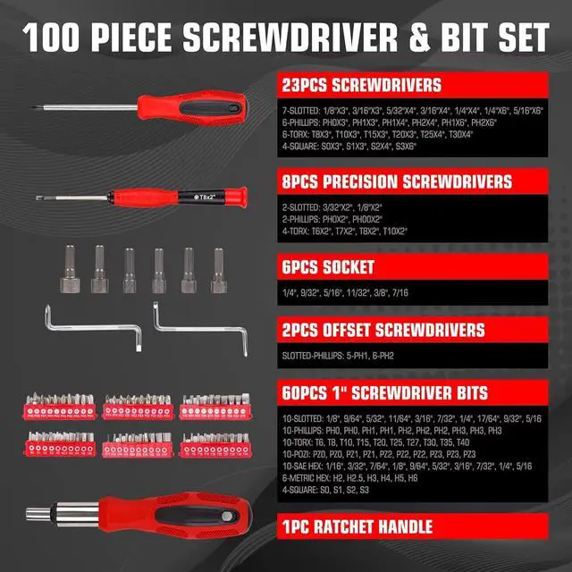 Alt view image 4 of 7 - Magnetic Screwdriver Set with Rack, Includs Precision Screwdriver, Magnetizer Demagnetizer and Magnetic Bowl, DIY Tools for Men