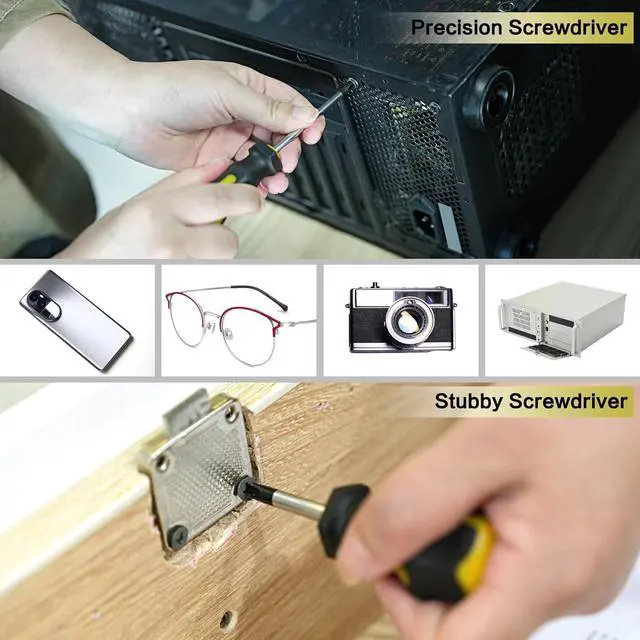 Alt view image 6 of 7 - 43pcs Magnetic Screwdriver Set, Including Slotted, Phillips, Hexagonal, Pozidriv, Magnetizer, Demagnetizer, Replaceable Screwdriver Bits and Sturdy Tool Case for DIY and Repair Work