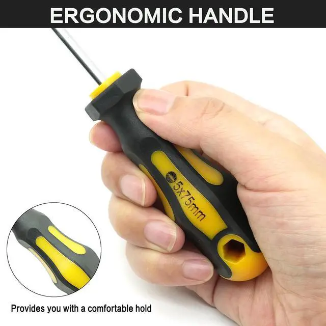 Alt view image 4 of 7 - 43pcs Magnetic Screwdriver Set, Including Slotted, Phillips, Hexagonal, Pozidriv, Magnetizer, Demagnetizer, Replaceable Screwdriver Bits and Sturdy Tool Case for DIY and Repair Work