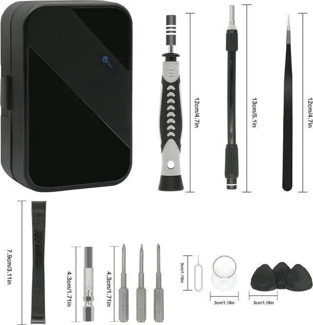 Alt view image 3 of 7 - Precision Screwdriver Set, 130 in 1 Electronics Magnetic Screwdriver Set with 120 bits Repair Tool Kit for Computer, PC, Laptop, Phone, Mac, Tablet, Home DIY, Game Consoles, Glasses, Watch