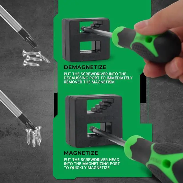 Alt view image 6 of 7 - 107-Piece Magnetic Screwdrivers Set with Case, Screw Driver Set, Includs Slotted, Phillips, Hex, Pozidriv,Torx and Precision Screwdriver Set, Tools for Men (107-Piece)