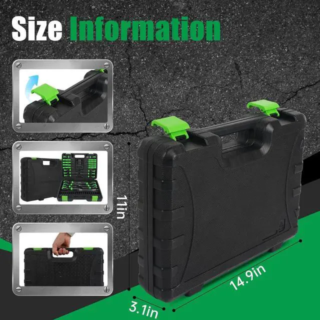 Alt view image 7 of 7 - 107-Piece Magnetic Screwdrivers Set with Case, Screw Driver Set, Includs Slotted, Phillips, Hex, Pozidriv,Torx and Precision Screwdriver Set, Tools for Men (107-Piece)