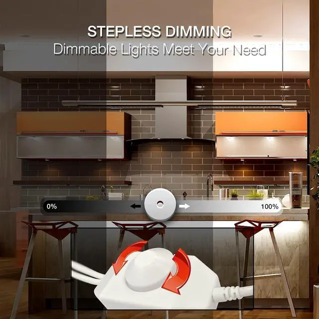 Alt view image 2 of 6 - White LED Strip Lights, 50 ft Dimmable 6500K Bright White Strip Lighting, 900 LEDs Tape LED Lights for Bedroom, Mirror, Kitchen, Home Decoration(2 Rolls of 25 ft)