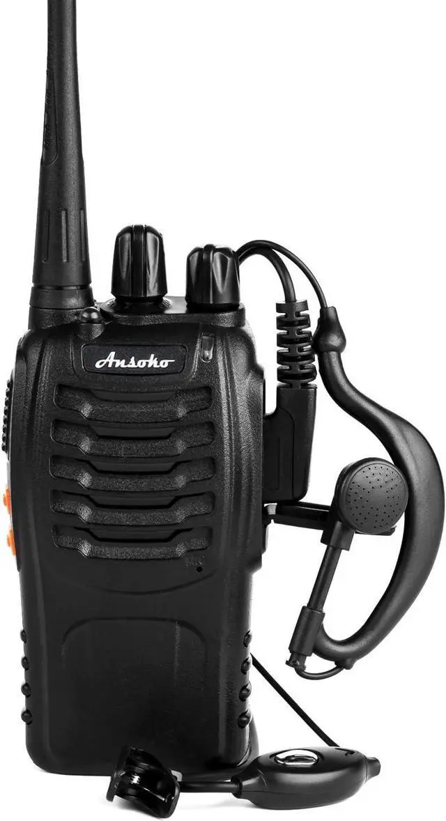 Alt view image 3 of 7 - Walkie talkies 10 Pack Long Range Rechargeable 2 Way Radio UHF 16-Channel with Earpiece Li-ion Battery and Charger (Pack of 10)