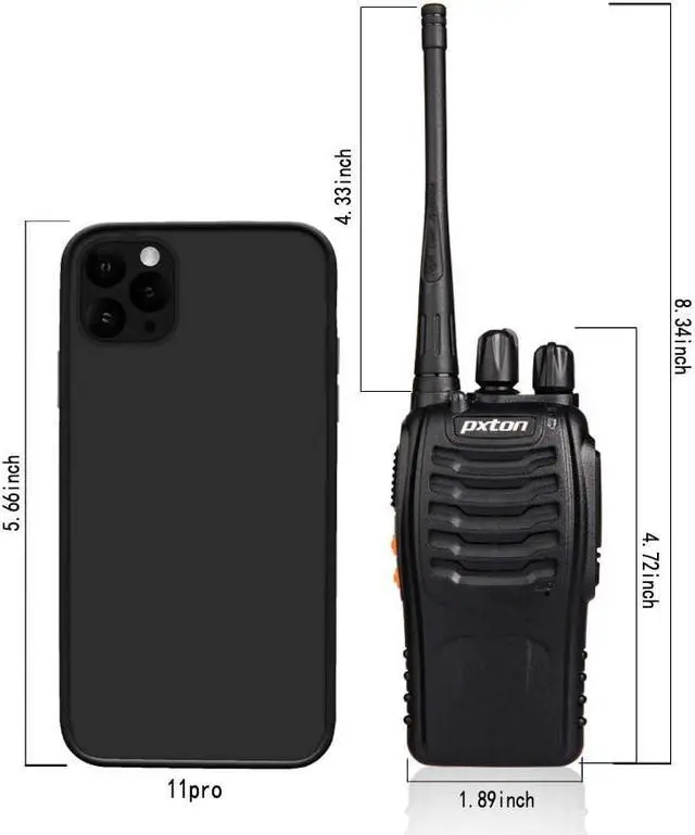 Alt view image 4 of 7 - Two Way Radios Long Range Walkie Talkies for Adults with Headphones,16 Channel Handheld 2 Way Radio Rechargeable with Flashlight Li-ion Battery and Charger(6 Pack)