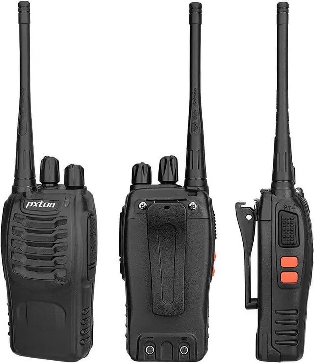 Alt view image 4 of 7 - PX-8S-01 walkie talkies for Adults with Upgraded Headset,Handheld Portable Two Way radios Long Range Include Rechargeable walkie Talkie Li-ion Battery and USB Charger(2 Pack)