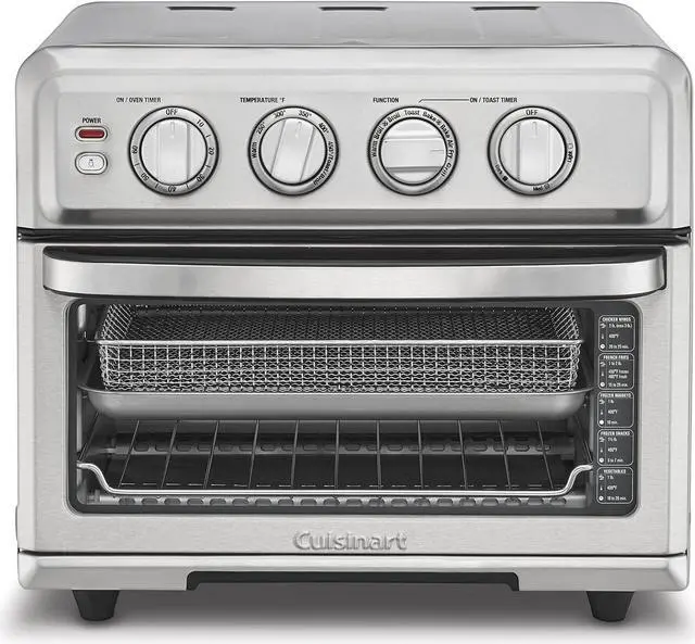 Main image of Cuisinart Air Fryer + Convection Toaster Oven, 8-1 Oven with Bake, Grill, Broil & Warm Options, Stainless Steel, TOA-70