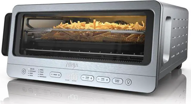 Main image of Ninja Flip Toaster Oven&Air Fryer, 8-in-1 Functionality, Flip Up&Away Capability for Storage Space, LargeCapacity, Air Fry Basket, SheetPan, Wire Rack&Removable Crumb Tray, Stainless,1800 watts, SP151