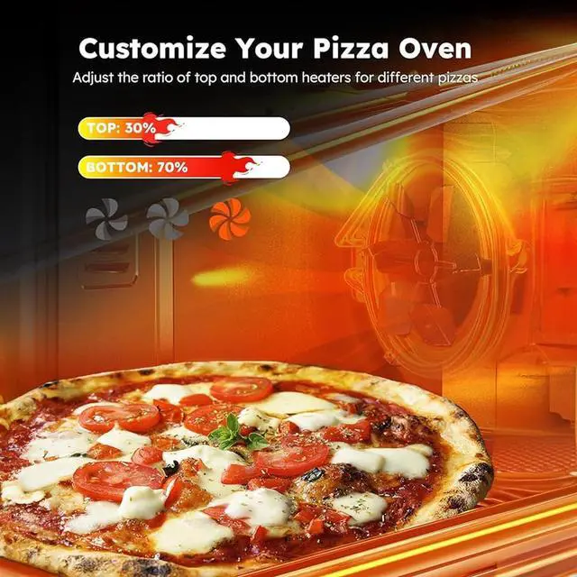 Alt view image 6 of 7 - Nuwave Bravo Pro Smart Air Fryer Toaster Oven Combo, Airfryer Convection Oven Countertop, 12-in-1 Functions with Quicker & Even Crisp Technology, 1800W, 50-450°F, PFAS-Free, 21QT, Cinnamon