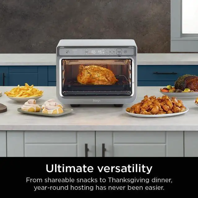 Alt view image 7 of 7 - Ninja Prestige Smart XL with Pro Cook System 10-in-1 Air Fry Digital Countertop Convection Toaster Oven with Air Fry, Air Roast, Broil & Bake, Pro Cook Thermometer, 1800 Watts, Stainless Steel, DT551