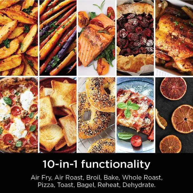 Alt view image 2 of 7 - Ninja Prestige Smart XL with Pro Cook System 10-in-1 Air Fry Digital Countertop Convection Toaster Oven with Air Fry, Air Roast, Broil & Bake, Pro Cook Thermometer, 1800 Watts, Stainless Steel, DT551
