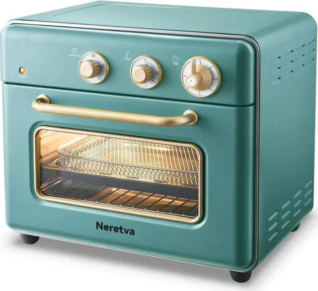 Main image of [21 QT& 6-in-1] Toaster Oven & Air Fryer, Compact Toaster Ovens Countertop with 5 Slices 1500W Rapid Heat Air Fryer Toaster Oven Combo Stainless Steel for Bake/Toast/Broil/Air Fryer/Defrost