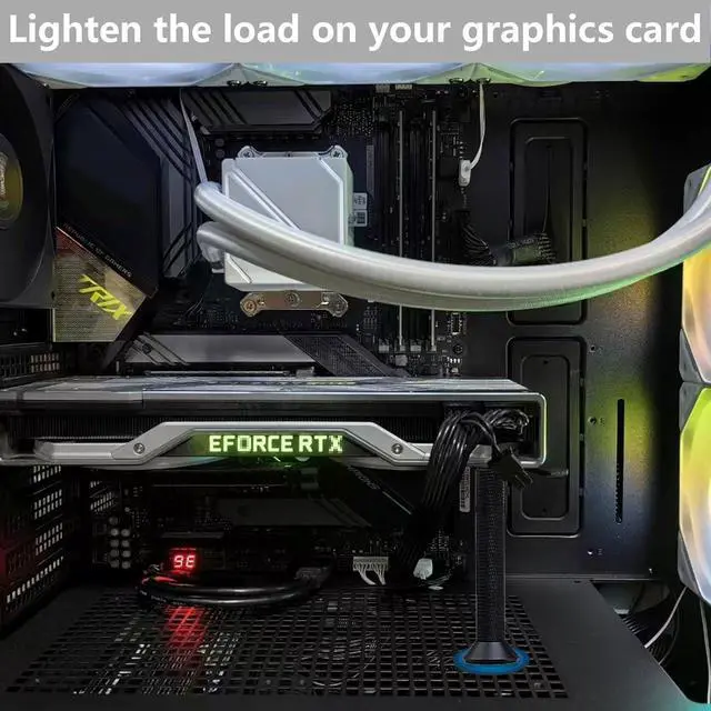Alt view image 5 of 6 - GPU Support Bracket - Prevent GPU Sag with This Graphics Card Stand and Holder Anti Sag Bracket for GPU Mounting Sturdy GPU Brace for Graphics Card Support - (85-125mm)