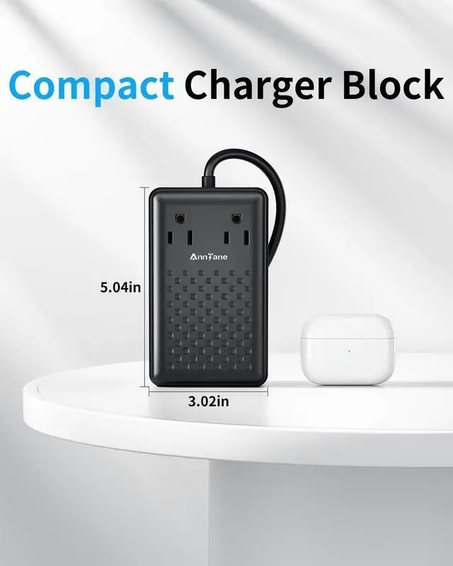 Alt view image 5 of 7 - Charging Station 140W USB C Charger Block 8 Port Fast Charging Power Strip 3FT Extension Cord with 4 USB C 2 USB A Ports 2 AC Outlets,Compatible with iPhone 15/14, MacBook Pro/Air