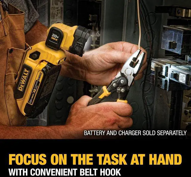 Alt view image 5 of 7 - DEWALT 20V MAX LED Work Light, Magnetic, Freestanding and Clip-On, Bare Tool Only