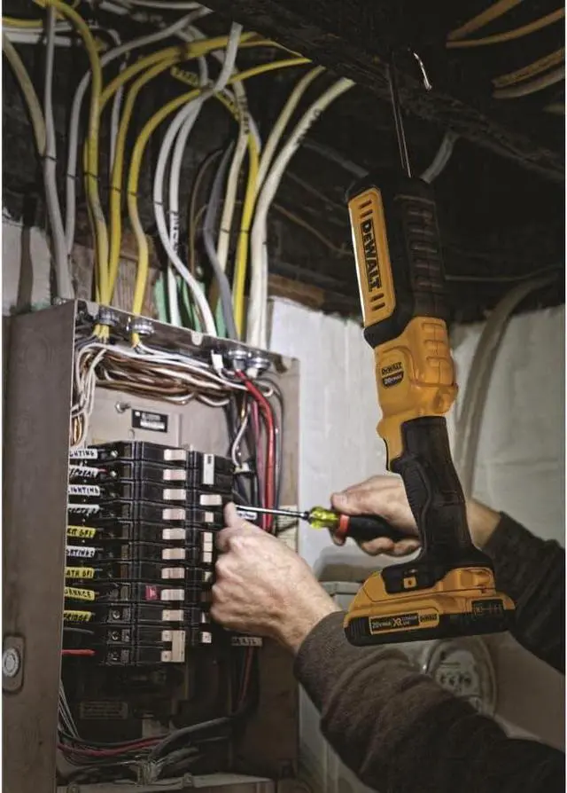 Alt view image 2 of 3 - DEWALT 20V MAX LED Work Light, Rechargeable Flashlight, Pivoting Head, Bare Tool Only