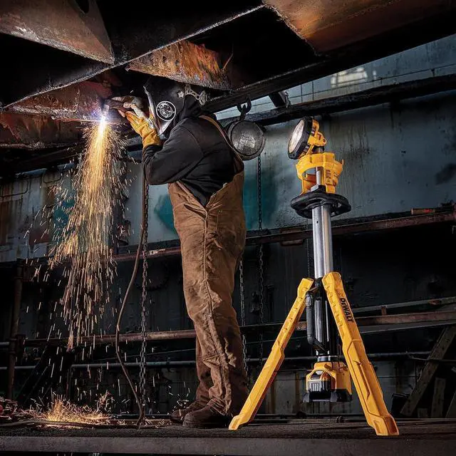 Alt view image 2 of 5 - DEWALT 20V MAX LED Work Light, 3000 Lumens of Brightness with 3 Modes, Tripod Base, Bare Tool Only