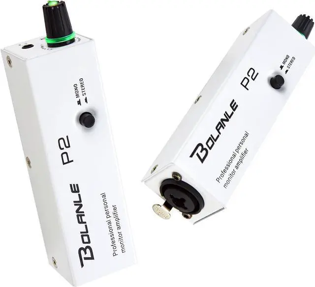 Main image of P2 Portable in Ear Monitor Amplifier, Headphone Amp with XLR and TRS Input 3.5mm Output, Headphone Amplifier with Stereo/Mono Switch for Keyboardists, Drummers, Guitar (Single Channel)