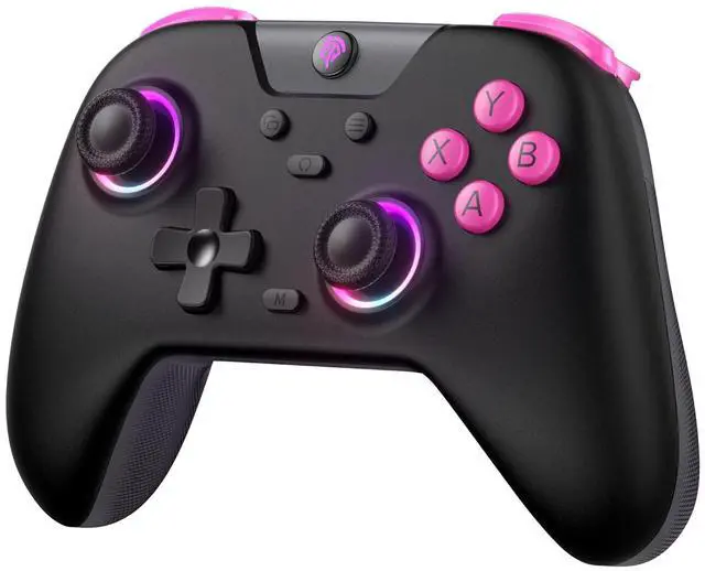 Main image of EasySMX 2.4g Wireless Gaming Controller for PC/Steam/iPhone/Android/Switch - Bluetooth Controller Gamepad with Hall Effect, RGB Lights and Turbo, Anti-Drift Controller