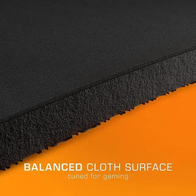 Alt view image 2 of 6 - ROCCAT Sense Core-SQ Mini PC Gaming Mousepad, Non-Slip Rubber Back, Balanced Micro-Weave Cloth Surface, Durable Computer Desk Mat, Mini, Rectangle, Black