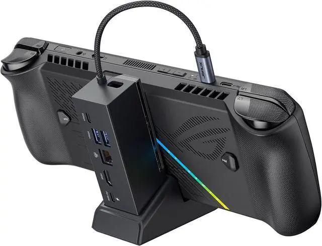Main image of JSAUX Docking Station Compatible with ROG Ally X/ROG Ally/Steam Deck/Legion Go, 6-in-1 ROG Ally X Dock with HDMI 4K@120Hz, Gigabit Ethernet, Dual USB-A & USB-C 3.2 Gen 1, 100W PD Charging