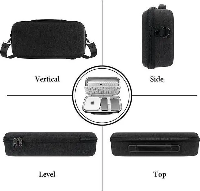 Alt view image 3 of 5 - Hard Travel Case, Compatible with Apple 2024 Mac Mini Desktop Computer, 2024 Mac Mini M4 / 2024 Mac Mini M4 Pro Case, Fit for Magic Keyboard, Magic Mouse and Magic Trackpad and Accessories