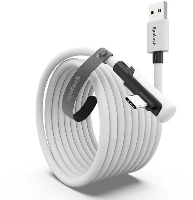 Main image of Link Cable 16FT for PCVR Compatible with Oculus/Quest 3/Meta Quest 3S, Quest2/Pro/Pico 4/Ultra Accessories and PC/SteamVR, High Speed PC Data Transfer, USB 3.0 to USB C Cable for VR Headset