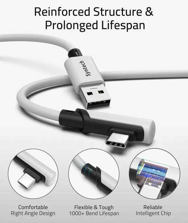 Alt view image 5 of 7 - Link Cable 16FT for PCVR Compatible with Oculus/Quest 3/Meta Quest 3S, Quest2/Pro/Pico 4/Ultra Accessories and PC/SteamVR, High Speed PC Data Transfer, USB 3.0 to USB C Cable for VR Headset