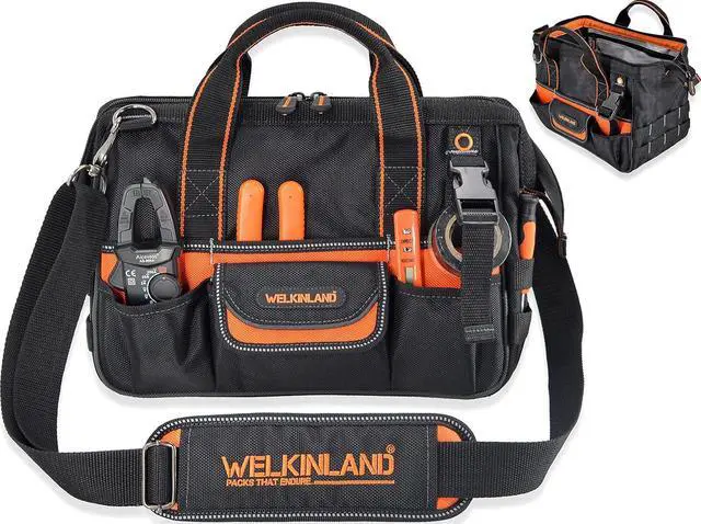 Main image of 13-Inch Small Tool Carrier, Electrician's Organizer, HVAC Tech's Bag, Men's Drill Bag