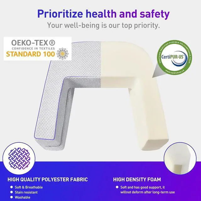 Alt view image 3 of 6 - Reading Pillow for Gaming, Extra Large Lap Desk Pillow, Arm Rest Pillow for Adult, Memory Foam Lap Desk Pillow for Reading, Working, Crocheting, Playing Game or Sitting in Bed Couch