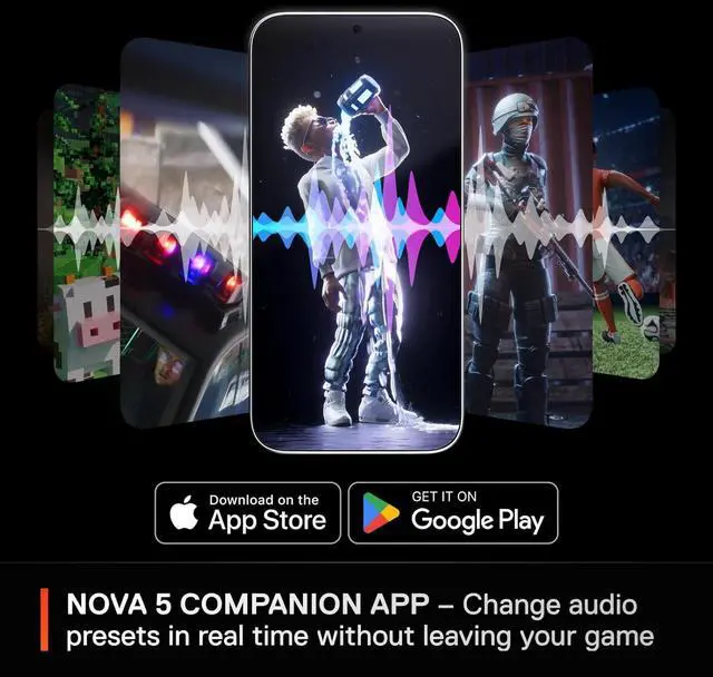 Alt view image 3 of 7 - SteelSeries Arctis Nova 5 Wireless Multi-System Gaming Headset  Neodymium Magnetic Drivers  100+ Audio Presets  60 HR Battery  2.4GHz or BT  ClearCast Gen2.X Mic  PC, PS5, PS4, Switch, Mobile