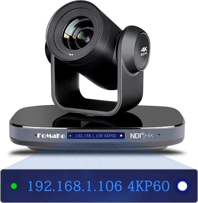 Main image of 60FPS 4K NDI PTZ Camera, 20X Optical Zoom, 4KP60 AI Auto-Tracking, 1/1.8 UHD CMOS 8.42MP USB3.0 3G-SDI HDMI, for Church Worship Education Conference Events, (NDI License Included) (K820N)