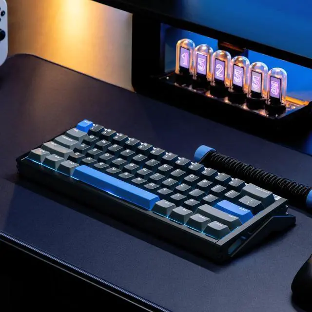 Alt view image 6 of 6 - iQunix Esports Gaming Keyboard, 60% RGB Mechanical Keyboard, 61 Keys with Magnetic Jade Switches, Rapid Trigger, Adjustable Actuation, Double Shot PBT Keycaps, for Win/Mac Laptop PC