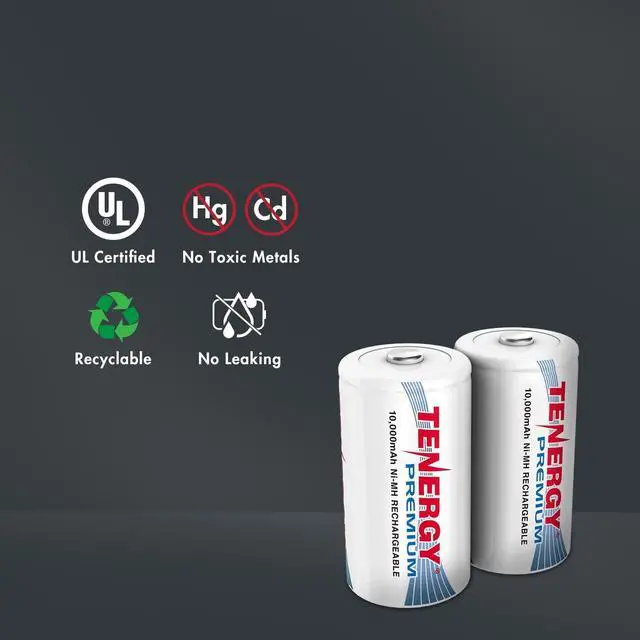 Alt view image 5 of 7 - T9688 LCD AA/AAA/C/D/9V NiMH/NiCd Battery Charger + Premium 32-Cell 1.2V NiMH Rechargeable Battery 12AA/12AAA/4C/4D Batteries