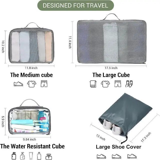 Alt view image 3 of 6 - 50L Expandable Travel Backpack for Women Men, Carry On Travel Essentials, Flight Approved Fits 21 Inch Laptop Backpack, Waterproof Business Suitcase Weekender Backpack, Beige