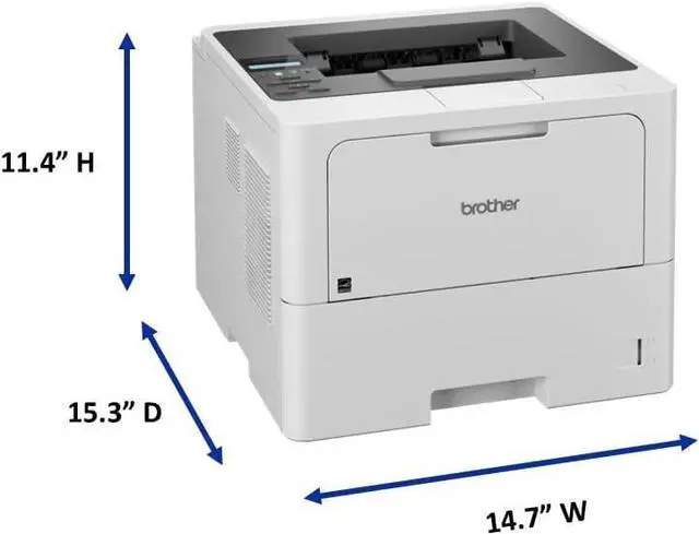 Alt view image 2 of 4 - Brother HL-L6210DW Business Monochrome Laser Printer with Large Paper Capacity, Wireless Networking, and Duplex Printing, White